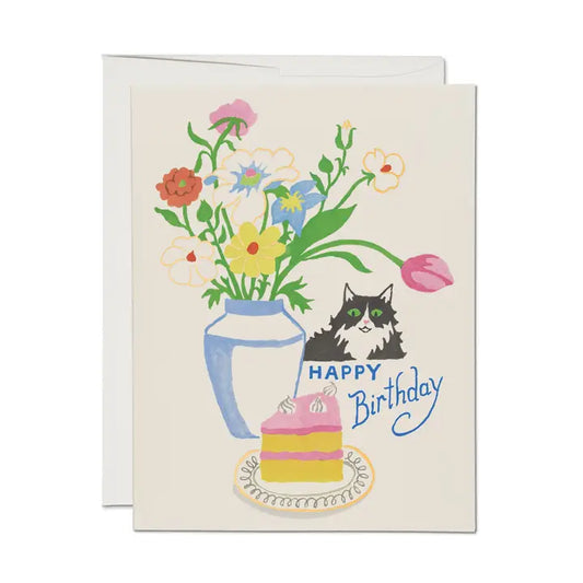 Cats Love Cake Greeting Card
