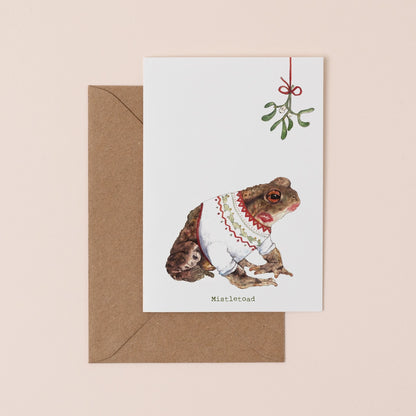 Mistle Toad Christmas Card