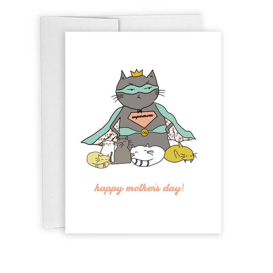 Supercat Mother's Day Card