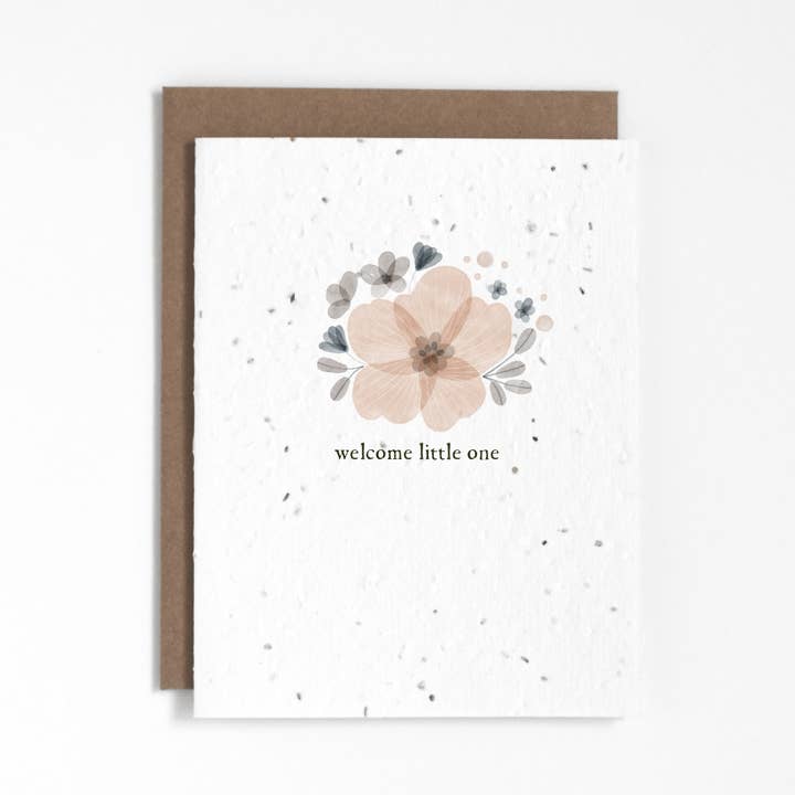 Welcome Little One Plantable Greeting Card