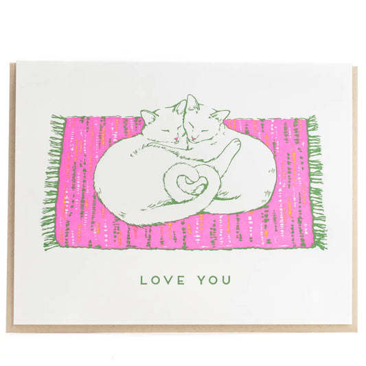 Colour Your Cats Love Interactive Greeting Card