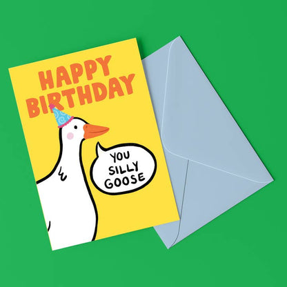 Happy Birthday Silly Goose Funny Birthday Card