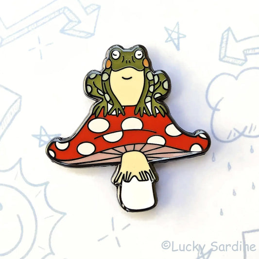 @42 Toad & Toadstool, Mushroom Enamel Pin