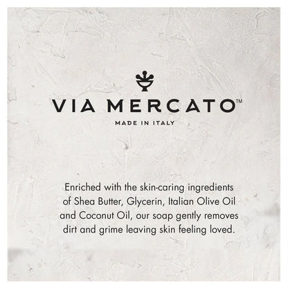 Via Mercato No.1 Soap - Bergamot Patchouli + Rosewood Soap