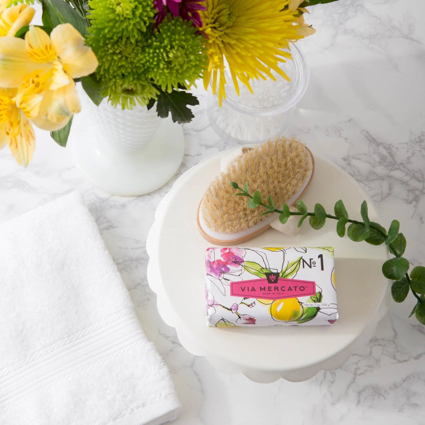 Via Mercato No.1 Soap - Bergamot Patchouli + Rosewood Soap