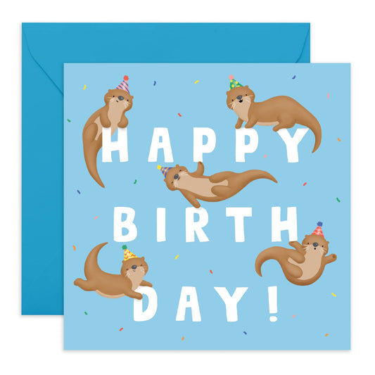 Birthday Letters Otter Cute Birthday Card