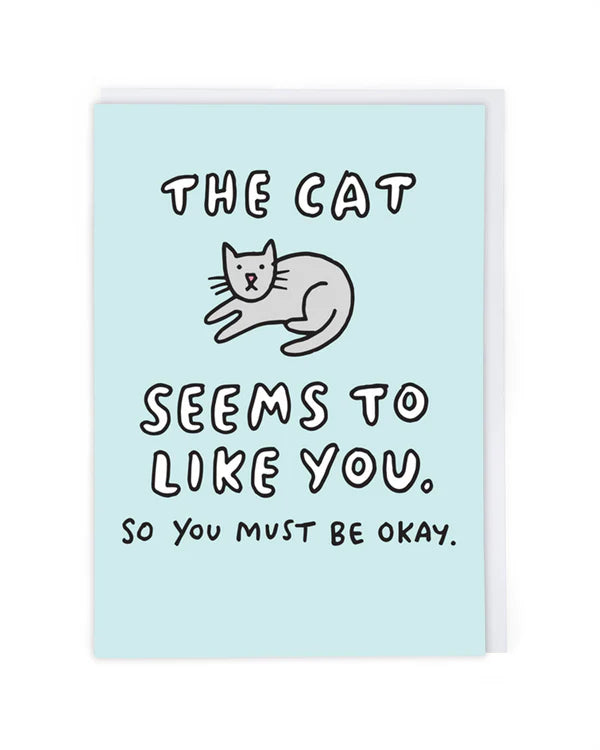 The Cat Likes You Card