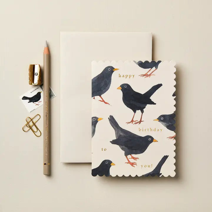 Blackbird Happy Birthday To You! Card