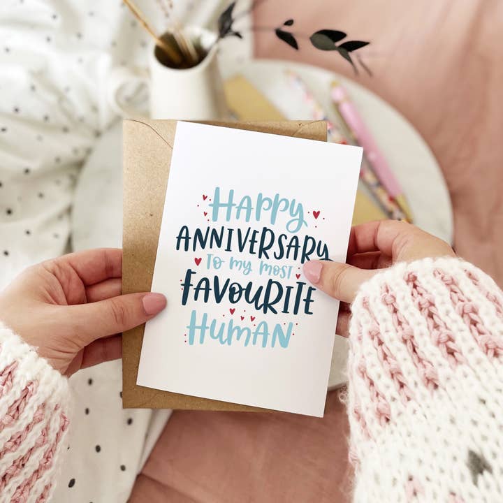 Favourite Human Anniversary Card