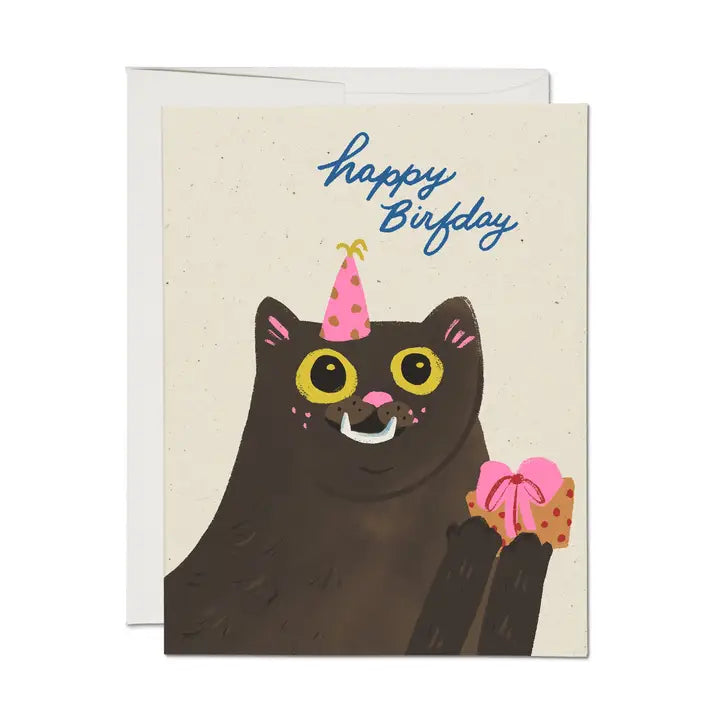 Birfday Cat Greeting Card