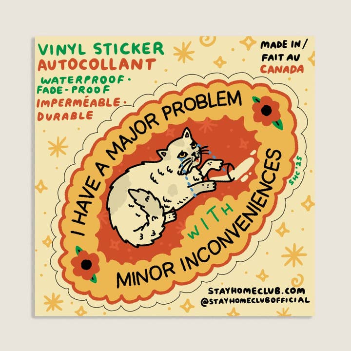 S15 Major Problem Waterproof Vinyl Sticker