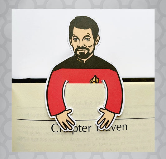 Star Trek Next Generation Riker Die Cut Bookmark