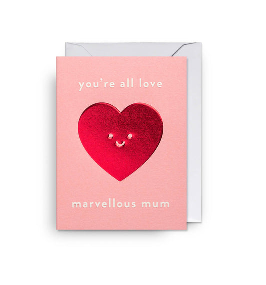 Mini You're All Love Marvellous Mum Card