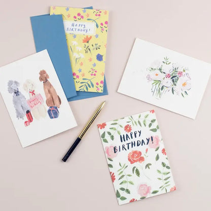 Peony Vase Card