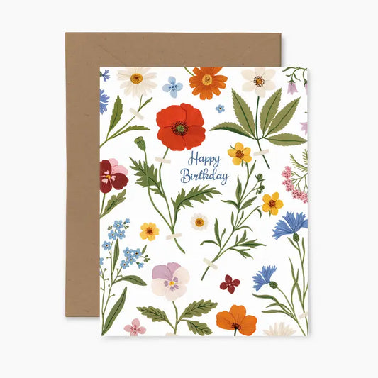 Herbarium Happy Birthday Card