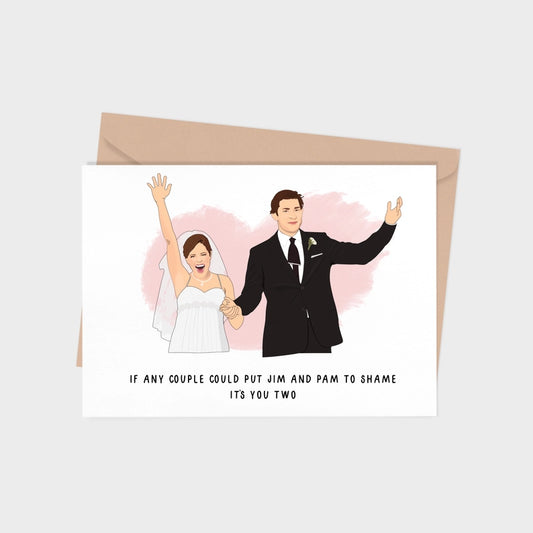 Jim and Pam Wedding Greeting Card