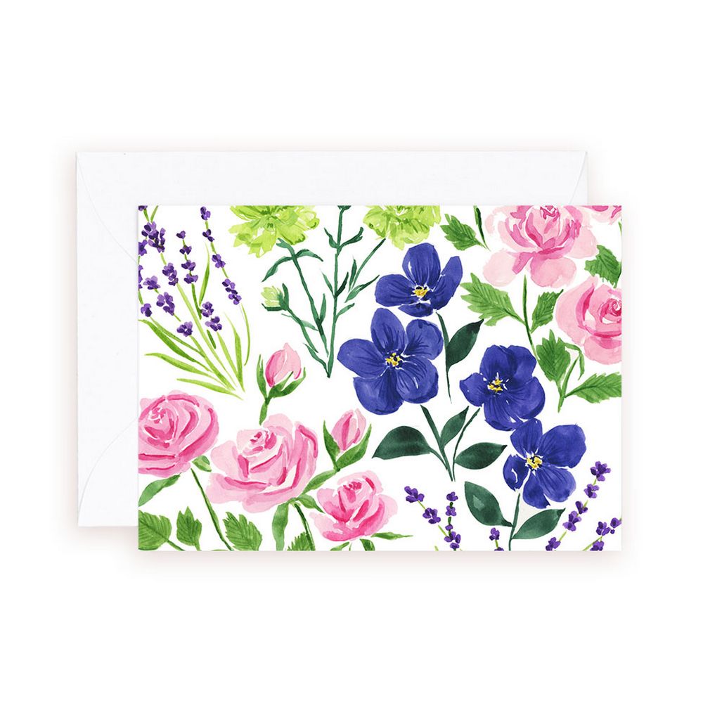 Pansies & Roses Enclosure Card