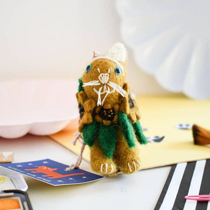 Vincat Van Gogh Cat Felt Decoration