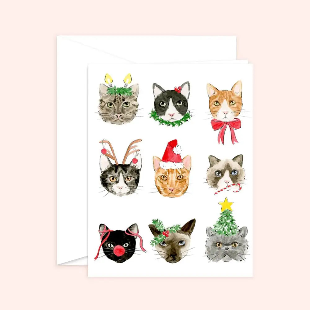 Christmas Cats Greeting Card