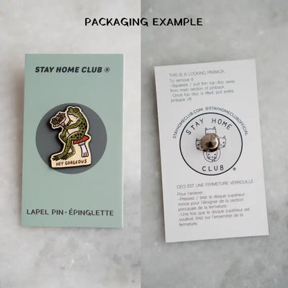 @4 Hey Gorgeous Enamel Lapel Pin