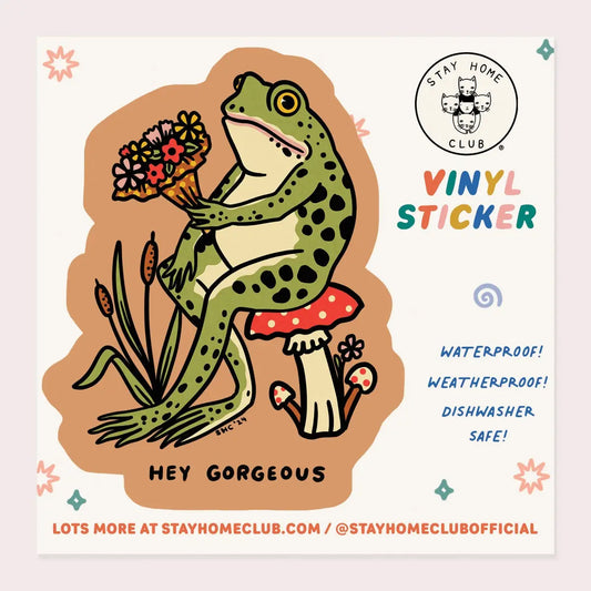 S62 Hey Gorgeous Vinyl Sticker