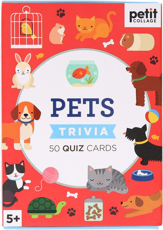 Pets Trivia 50 Quiz Cards Game