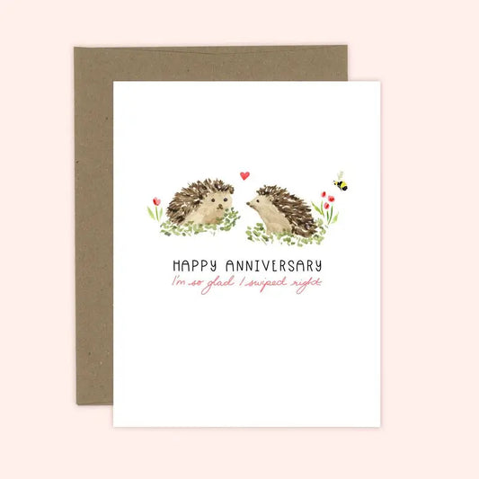 Happy Anniversary Swiped Right Card