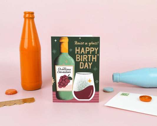 Wine Birthday Card