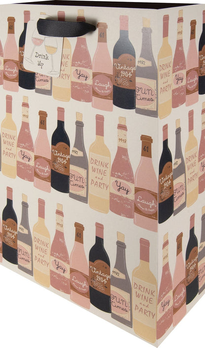 Drink Up Bottle Gift Bag Double Bottle