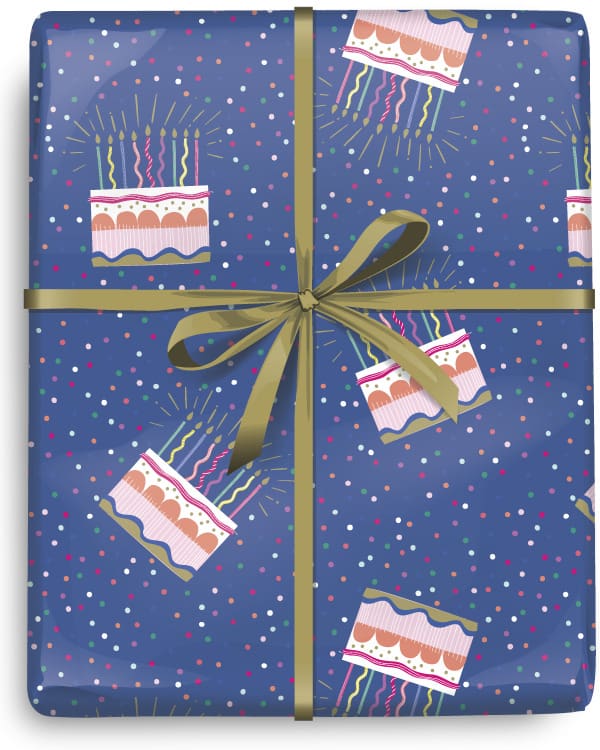 Happy Birthday Cake Roll Wrap