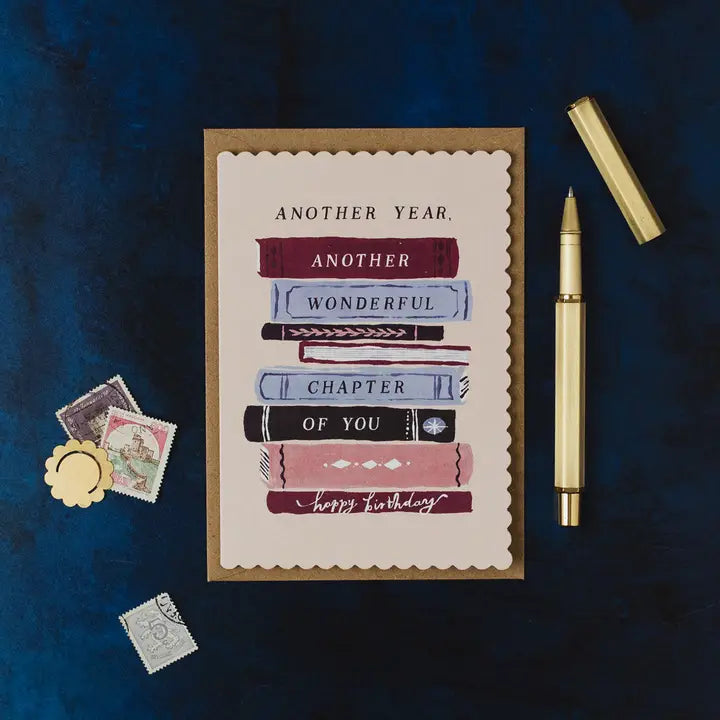 Bookish Birthday Card