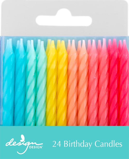Soft Rainbow Stick Candles
