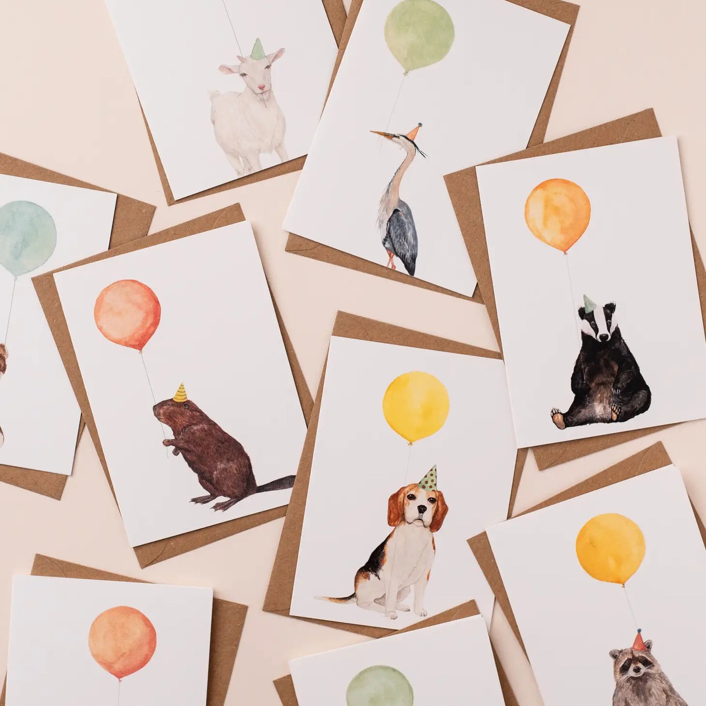 Balloon Animal Llama Card