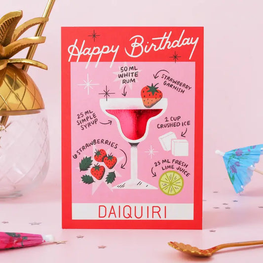 Daiquiri Birthday Card