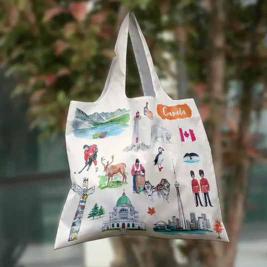 Canadian Landscapes Fold Up Tote Bag