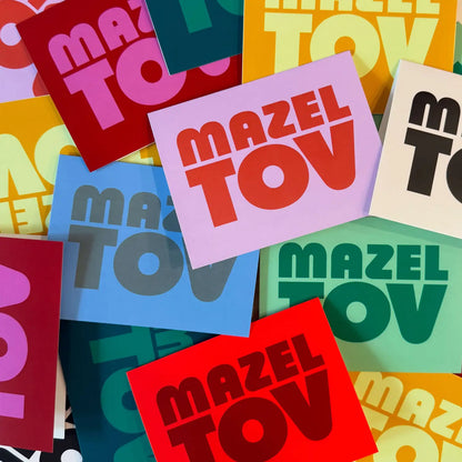 Chunky Mazel Tov Greeting Card