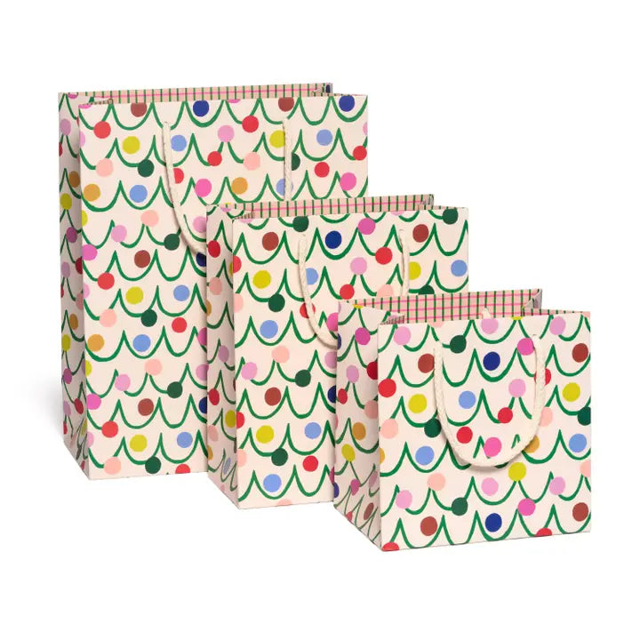 Festive Globes Medium Gift Bag