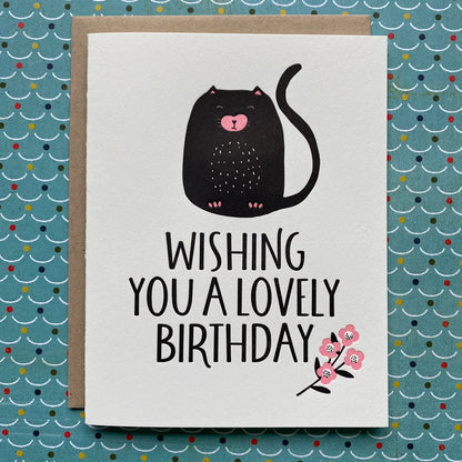 HB Cat Lovely Birthday Card