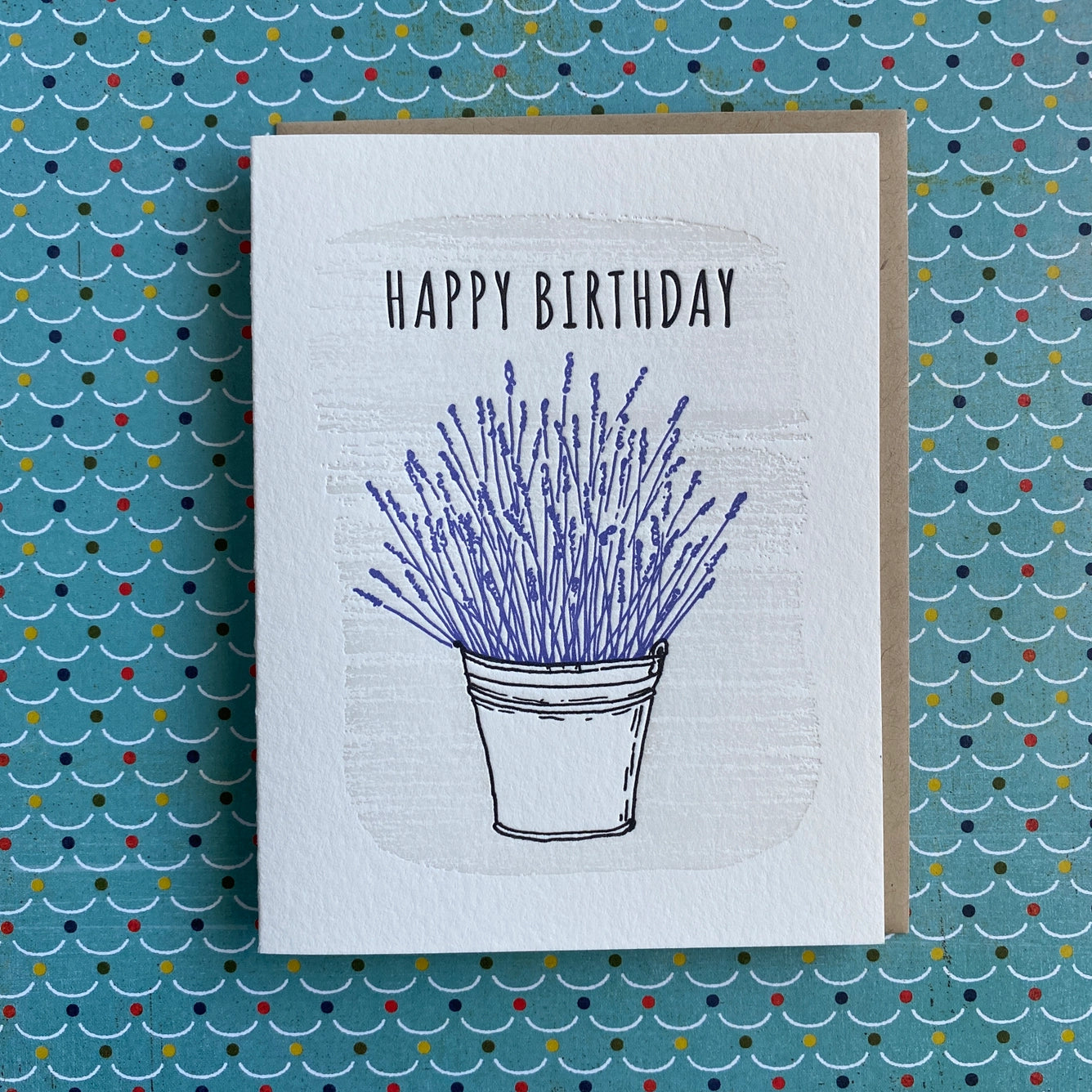 Happy Birthday Lavender Card