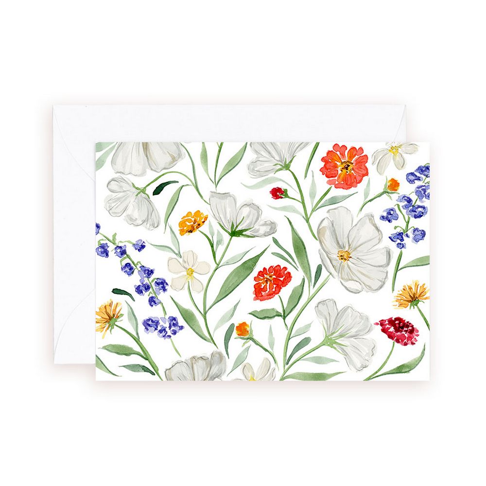 Dainty Spring Florals Enclosure Card