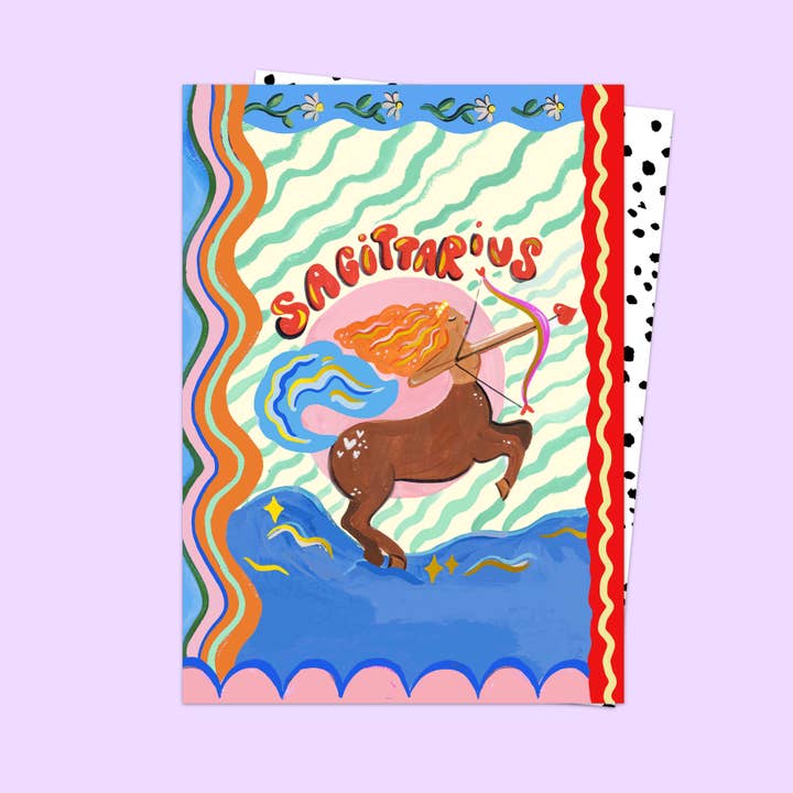 Sagittarius Zodiac Card