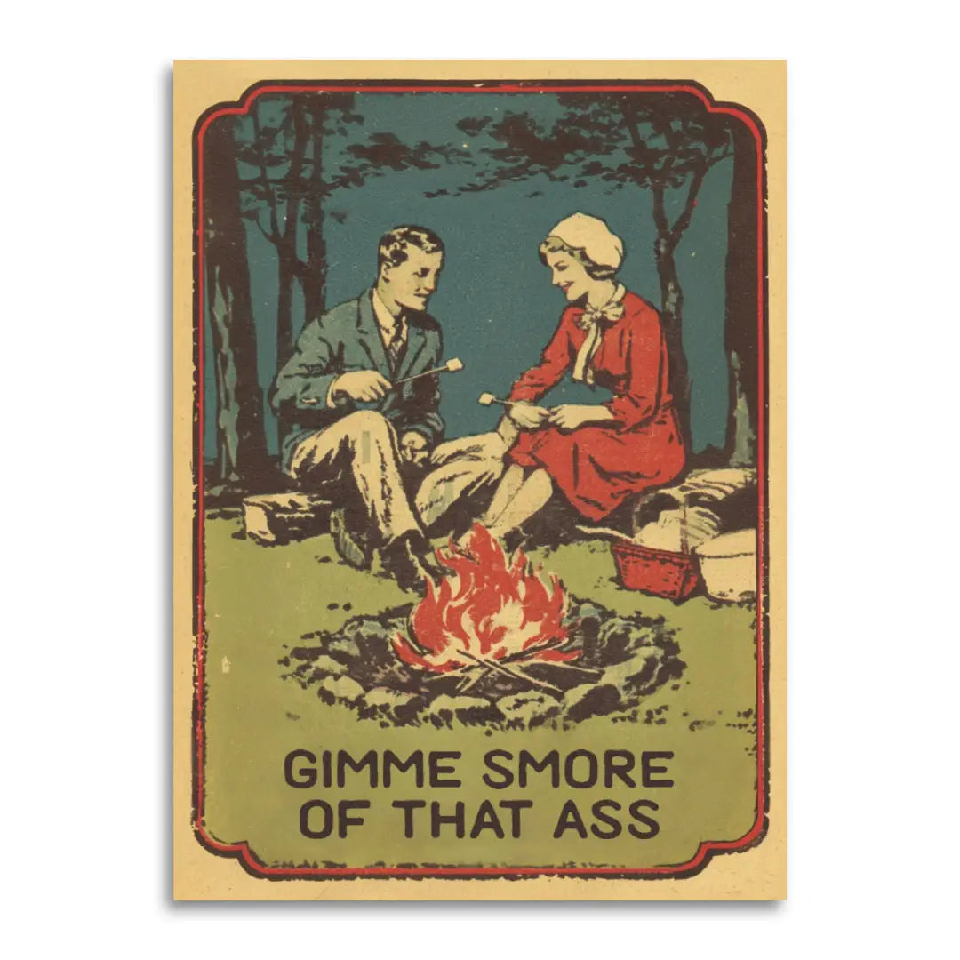 Gimme Smore of That Ass Funny Romantic Greeting Card