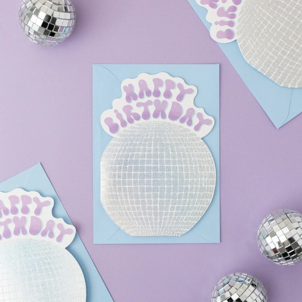 Disco Ball Birthday Card