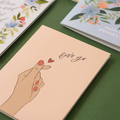 Finger Hearts Card