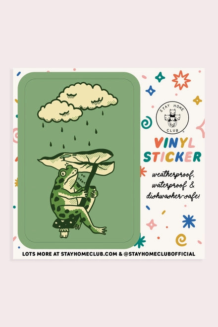 S7 Leaf Umbrella Vinyl Sticker