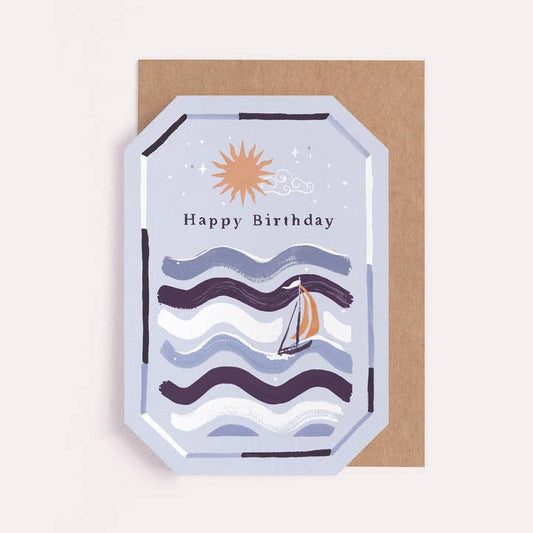 Ocean Sailing Birthday Card