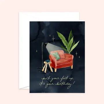 Put your Feet up Birthday card