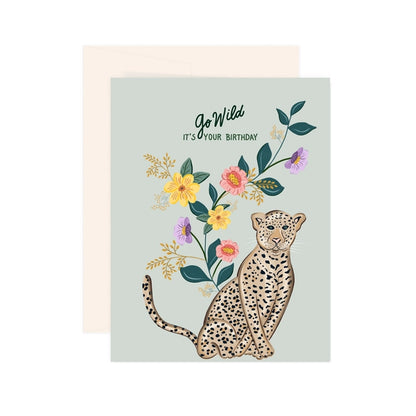 Jaguar Birthday Card