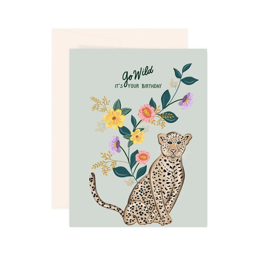 Jaguar Birthday Card