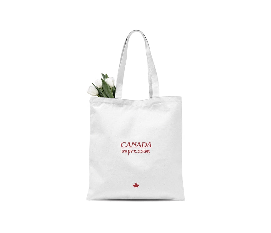 Toronto Watercolor Canvas Tote Bag - Illustrated City Landmarks
